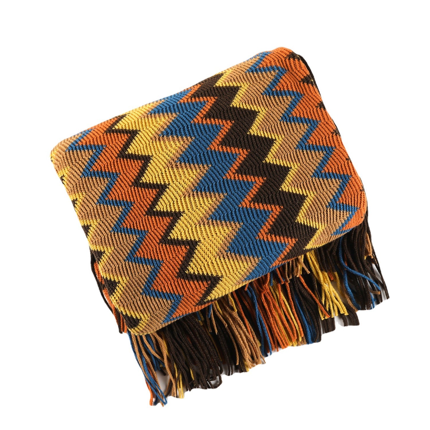 Couverture tricotée pour sieste de bureau bohème