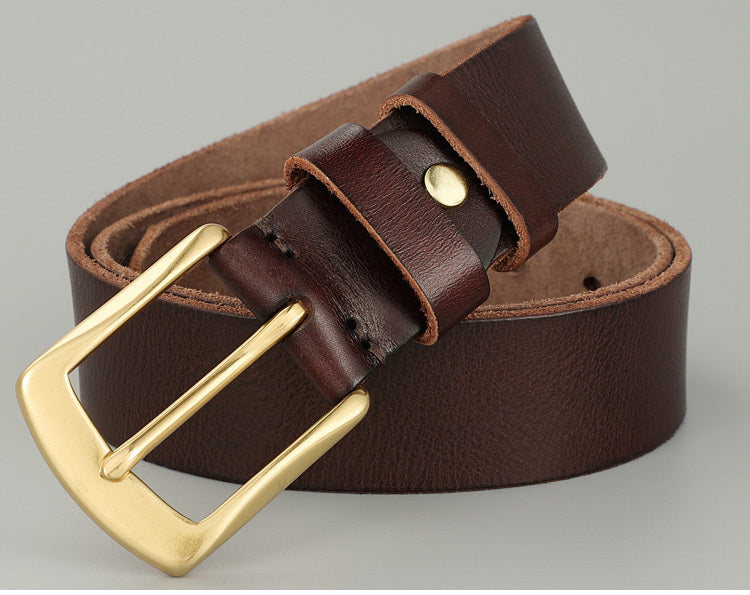 Handmade Casual Trend Men's Belts Cowhide - Artisan Craftsmanship