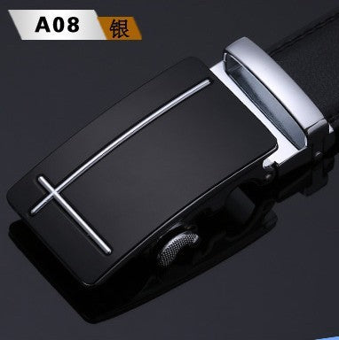 Men's Leather Two-Layer Business Korean Classic Suit Belt - Professional Durability