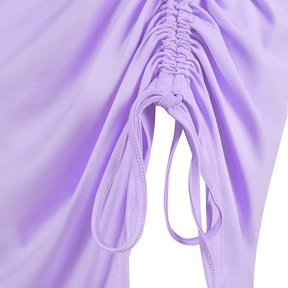 Professional Women's Sexy Ruched Midi Bodycon Skirt - Elasticity Tight Design (Casual Club Asymmetrical, High Stretch)