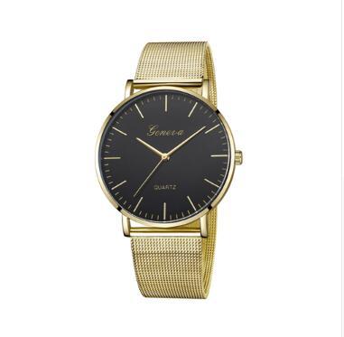 Montres décontractées à la mode pour femmes et hommes, montre-Bracelet classique à Quartz en acier inoxydable, montres-bracelets