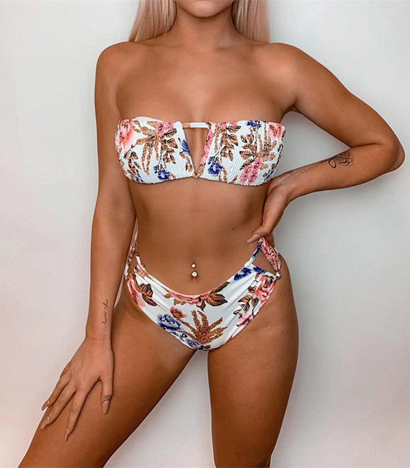 Professional Stretchy Top Bikini Set - Nylon Construction (Premium Fabric Composition)