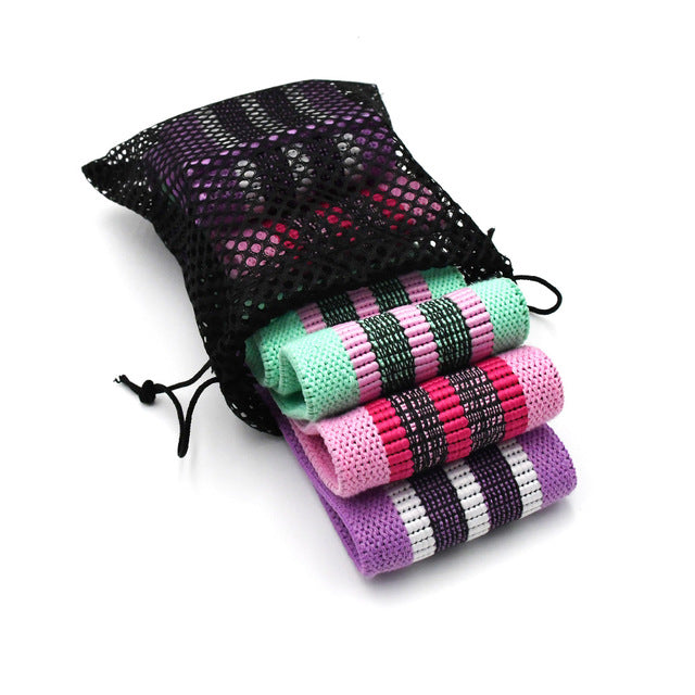 Professional Resistance Band Hip Circle - Latex Mesh (76x8cm, 3 Sizes, S/M/L Tension Levels)