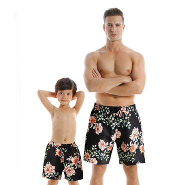 Nouveau Style Parent enfant maillots de bain séchage rapide pantalons de plage
