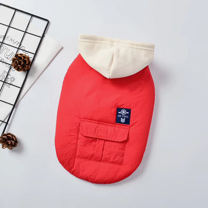 Vêtements chauds de gilet de chien de compagnie de coton