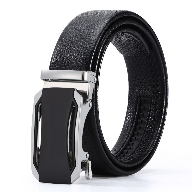 Men's Automatic Leather Buckle Business Belt - Professional Efficiency