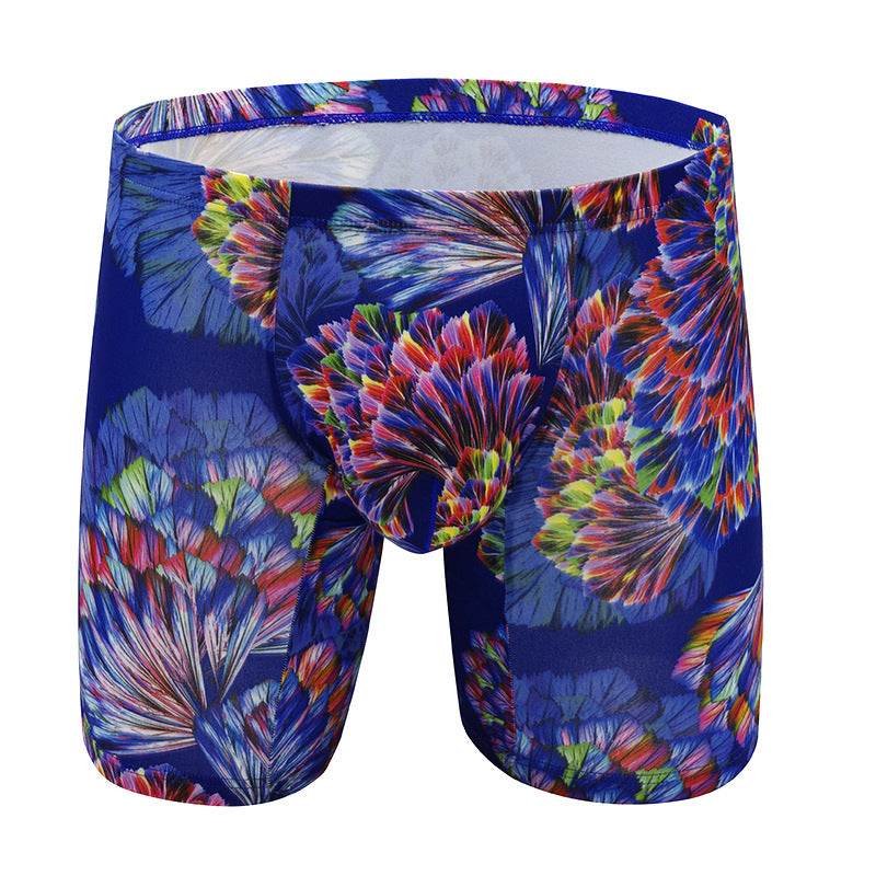 Loose Anti-wear Movement Fashion Print Extended Boxers