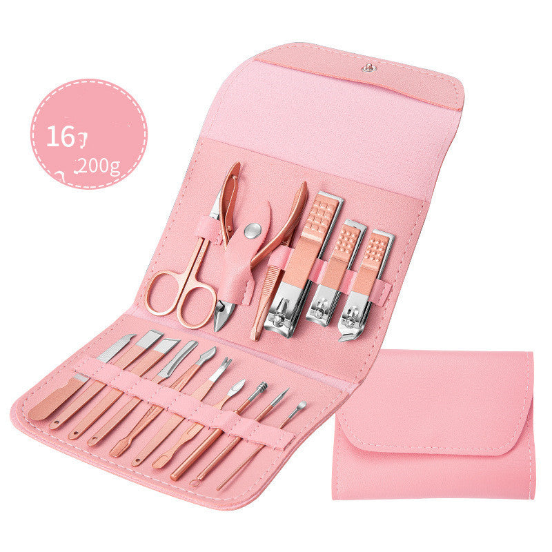 Professional Stainless Steel Grooming Set - 7-20 Pieces Heat Treatment | Multiple Colors Leather Case