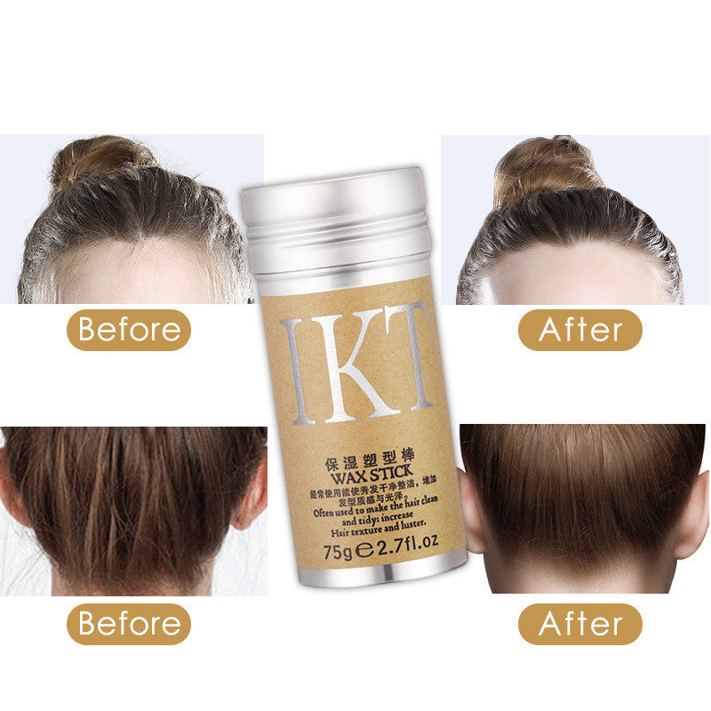 Bâton de cire pour cheveux, crème de finition pour cheveux cassés, barre de réglage