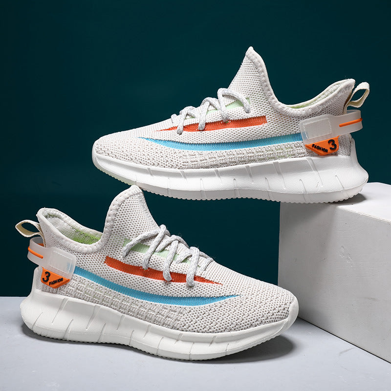 Chaussures volantes tissées à double filet pour enfants