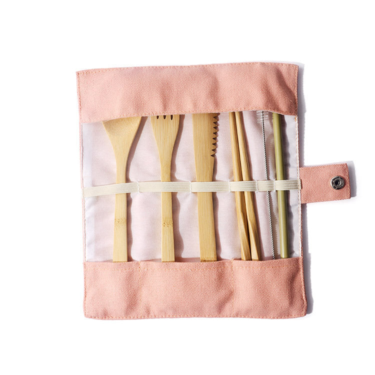 Holiday Travel Bamboo Utensils Set