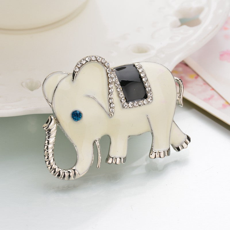 Elephant Christmas Brooch - A Symbol of Good Luck and Prosperity