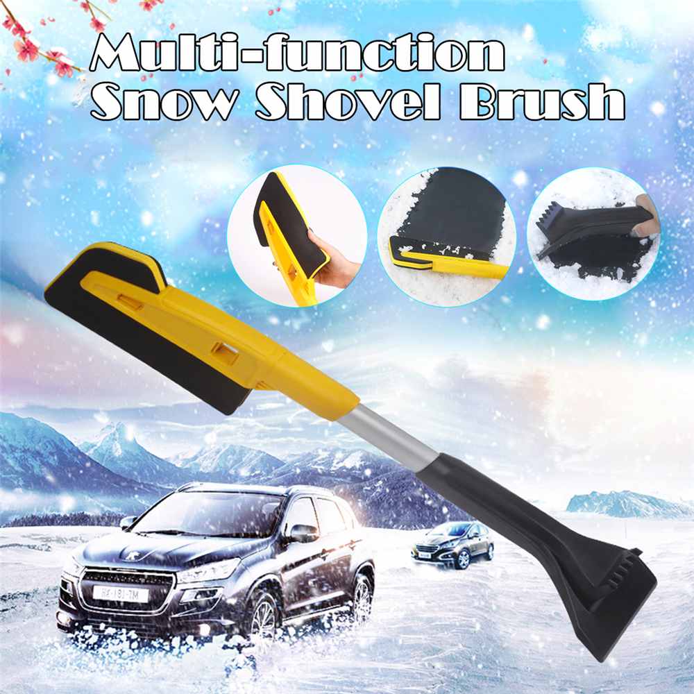 Ny stil Bil EVA snöskyffel Multifunktionell snöskyffel Lång stav Avisning Issopningsverktyg Snöborttagningsborste för vintern