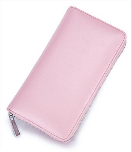 Portefeuille Rfid en cuir véritable de vache pour hommes, nombreux départements, 36 fentes, porte-carte, poche pour téléphone portable, pochette longue