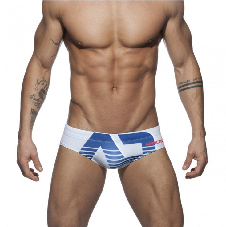 Printed swimsuit briefs