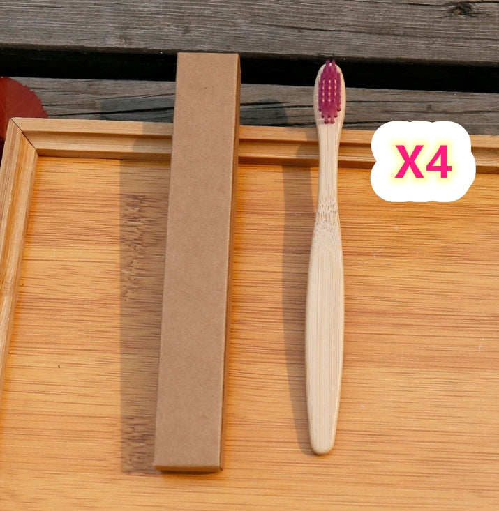 Eco Friendly Bamboo Soft Fiber Toothbrushes