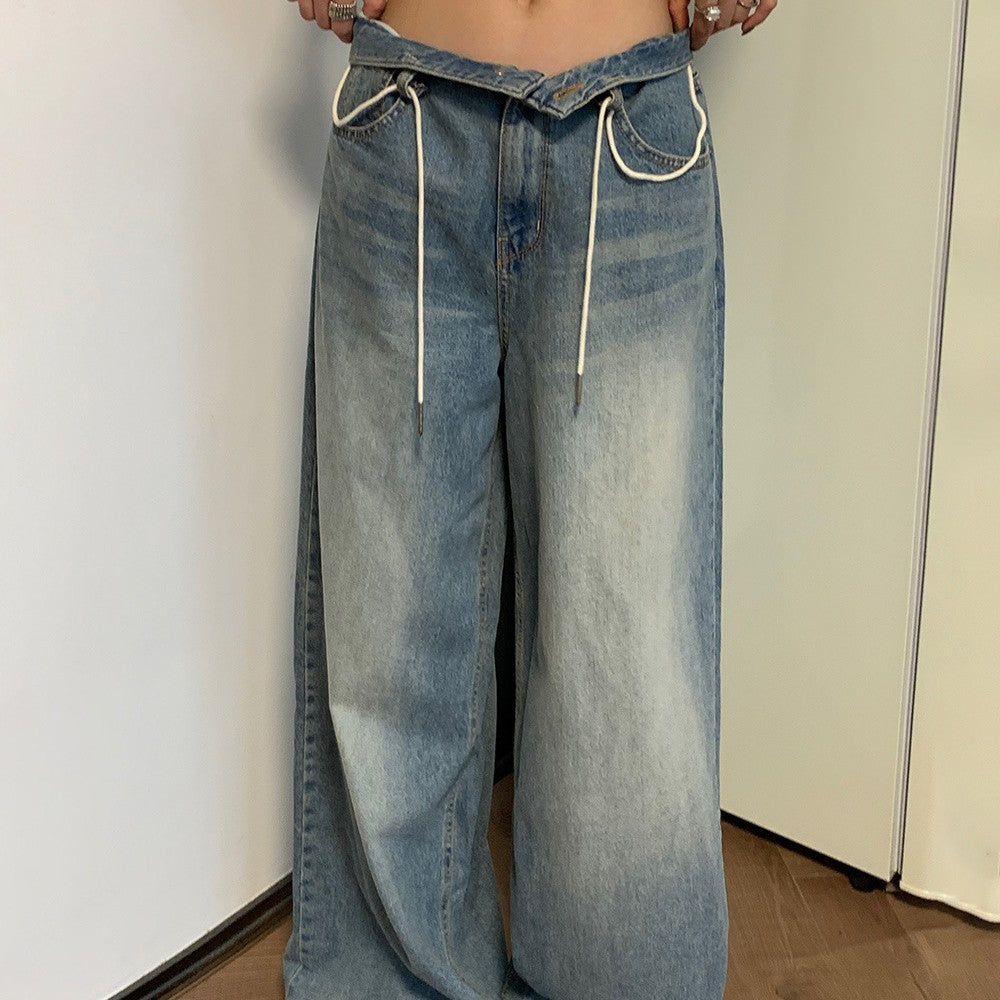 Pantalon ample de loisirs avec cordon de serrage pour enfants