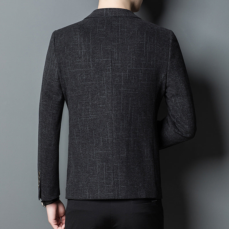 Nouveau coréen élastique hommes costume décontracté hommes mince mode costume haut