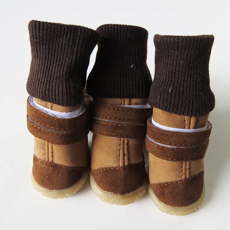 Chaussures montantes en coton pour chien