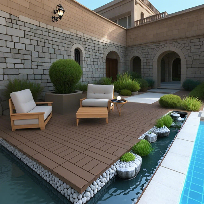 Waterproof, Wear-resistant, DIY Assembly, Garden, Courtyard, Balcony,plastic Flooring