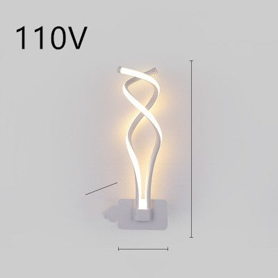 Lampe murale led nordique minimaliste, lampe de chevet pour chambre à coucher