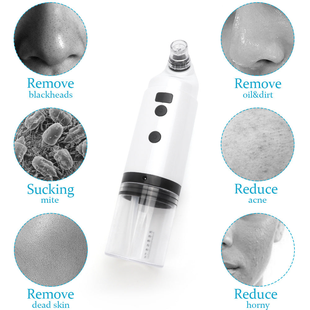 Elektrisk ansiktsrengöring Dammsugare Blackhead Ance Remover Krympporer Återfuktande Ansikte Hudvård Peeling Device