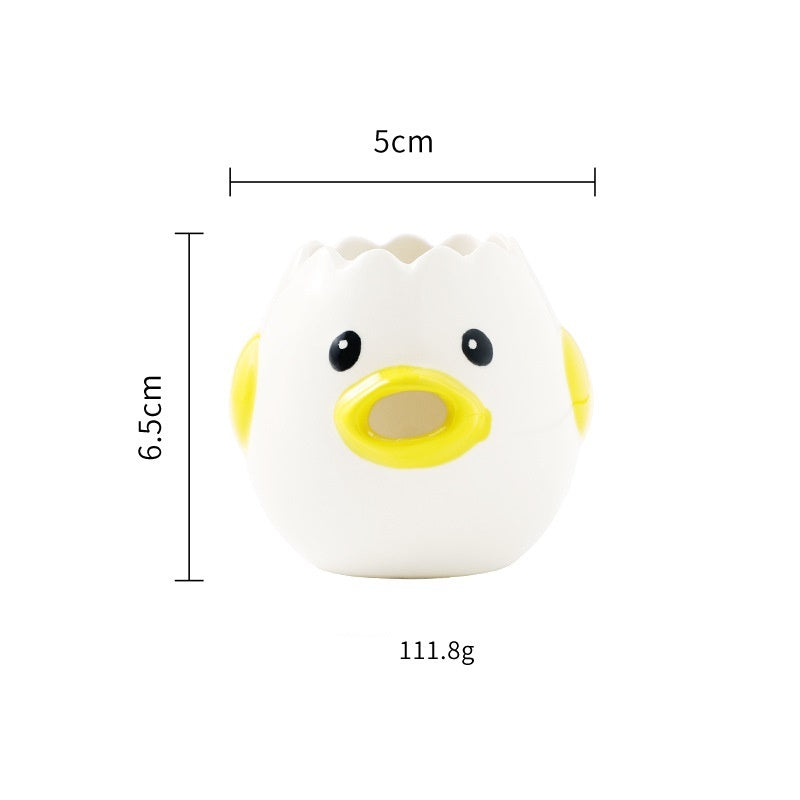 Cute Chicken Ceramic Egg White Separator Kitchen Accessories Practical Egg