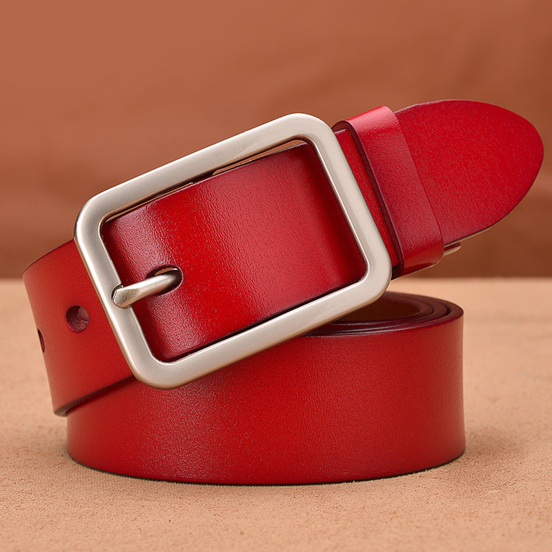 Leather Belt Buckle Belt - Timeless Classic