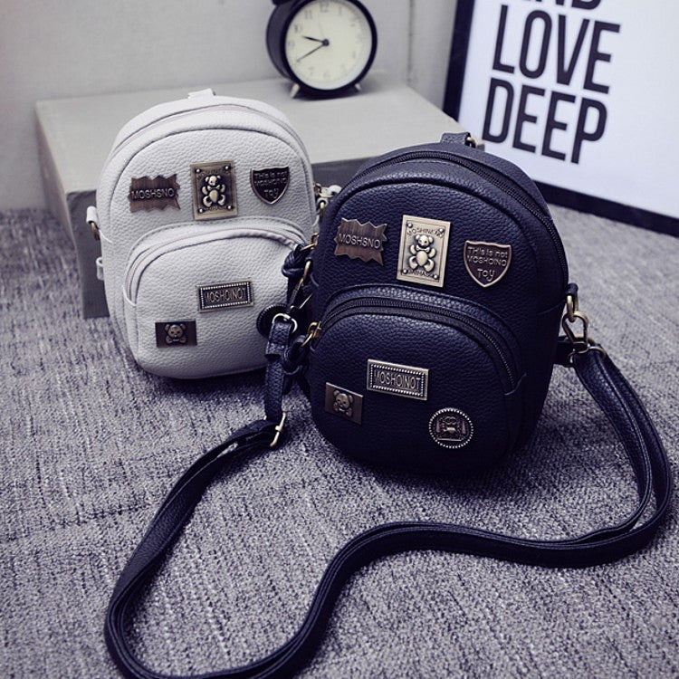 Sac de printemps pour femmes, nouvelle version du badge de marée de la mode coréenne, Mini sac à bandoulière de type vertical carré oblique paquet croisé