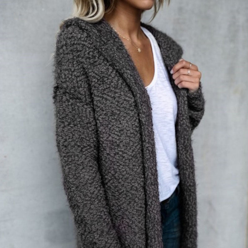 Stylish Hooded Cardigan Jacket For Women - Chic Comfortable High-Quality Soft Cozy Trendy Classic Elegant