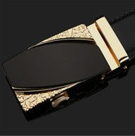 Men's Leather Two-Layer Business Korean Classic Suit Belt - Professional Durability