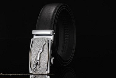 Men's Leather Two-Layer Business Korean Classic Suit Belt - Professional Durability