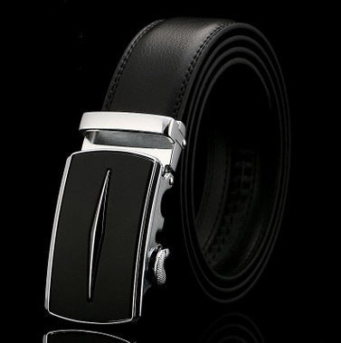 Men's Leather Two-Layer Business Korean Classic Suit Belt - Professional Durability