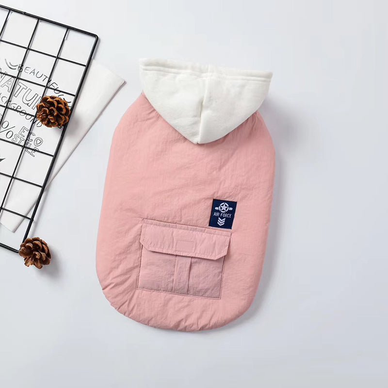 Vêtements chauds de gilet de chien de compagnie de coton