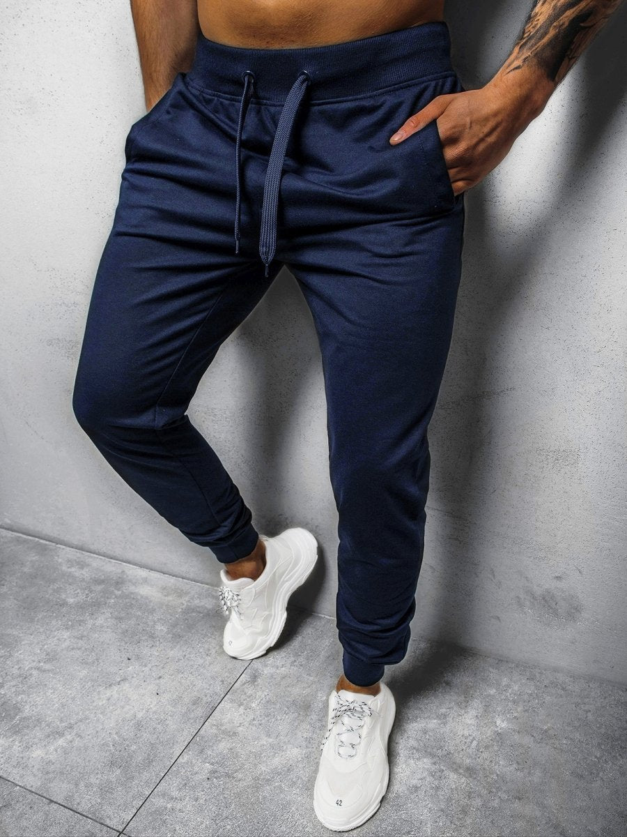 Män varma sportbyxor plus kashmir Casual