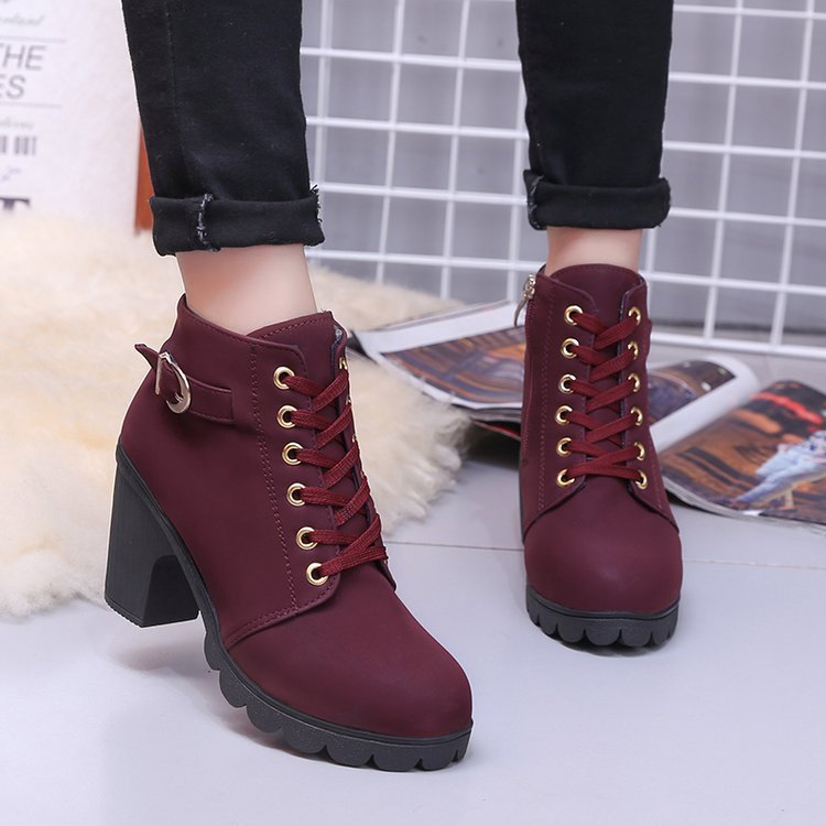 Cross Strap Boots with Martin Boots