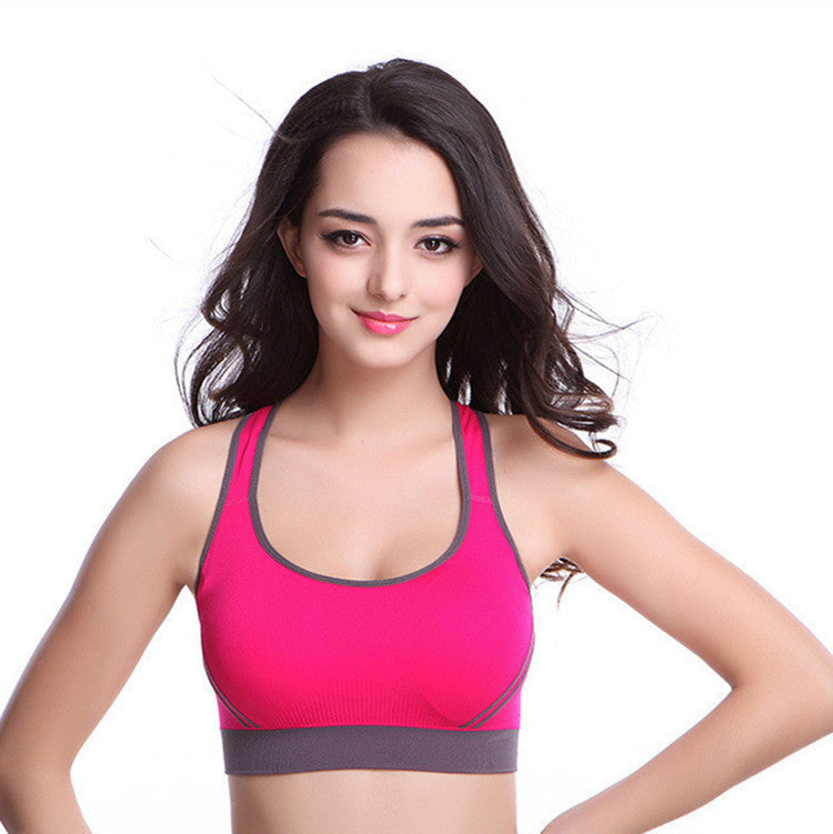Femmes athlétique gilet rembourré débardeur gymnastique Fitness sport soutien-gorge Stretch coton sans couture respirant Yoga soutiens-gorge sous-vêtements
