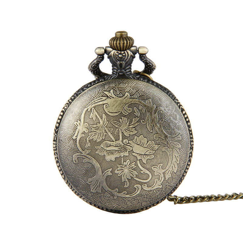 Forest Pickup Truck Vintage Quartz Pocket Watch - Outdoor Adventure Rustic Reliable Nostalgic Statement Companion