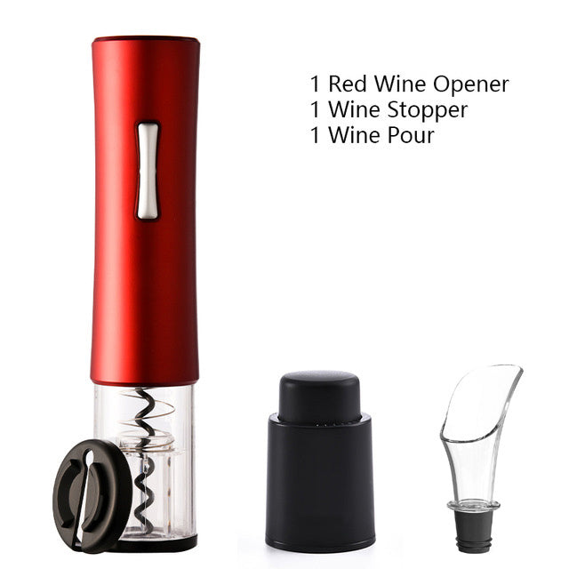 Electric Wine Opener Corkscrew Foil Cutter Set Automatic High-End Bottle Opener for Wine Kitchen
