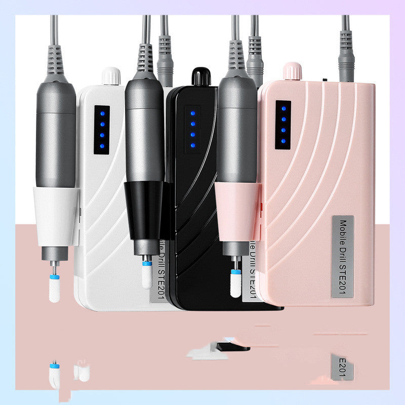 Rechargeable Electric Nail Polisher - 15x8x3.5cm LED System | 11cm Pen 2.35cm Diameter