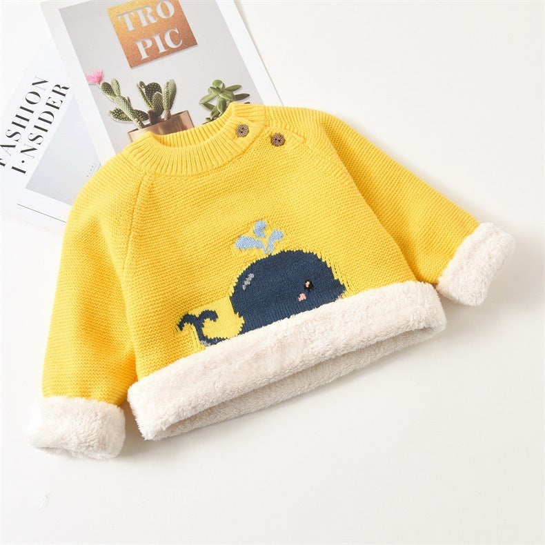 Babyplysch varma kläder