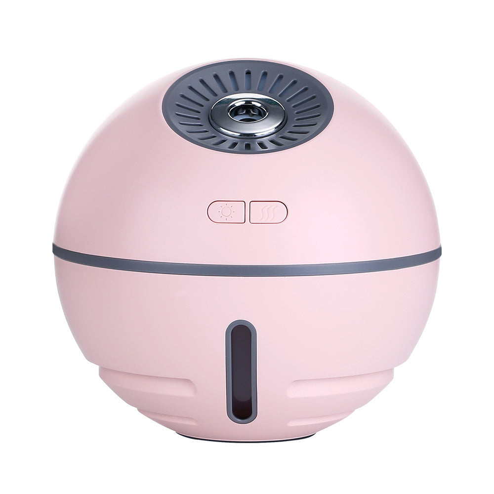 Rechargeable 2000mA Built-in Lithium Battery Mini Ultrasonic Aroma Humidifier with LED Light Fan