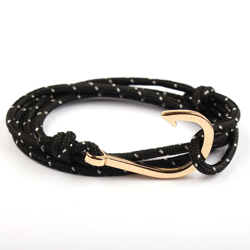 Justerbart Paracord Ankararmband Kvinna Män Berlockarmband