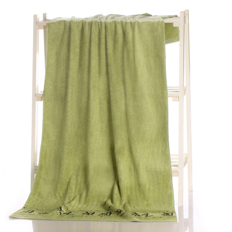 Serviette de bain en fibre de charbon de bambou