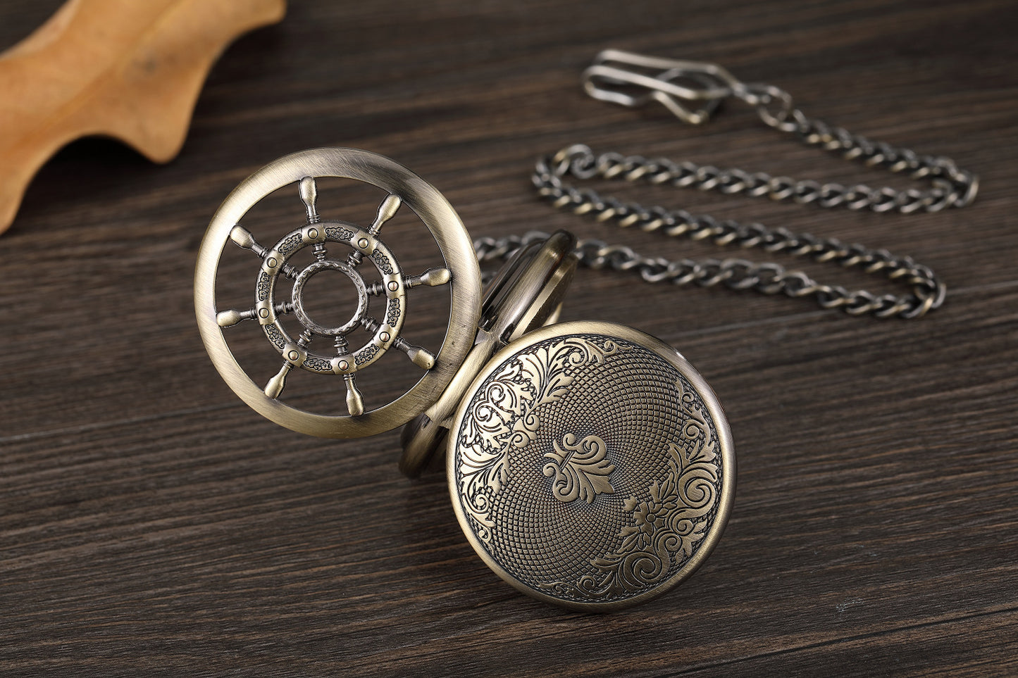 Round Carved Digital Lace Mechanical Pocket Watch - Intricate Traditional Modern Elegant Precise Fine Watchmaking