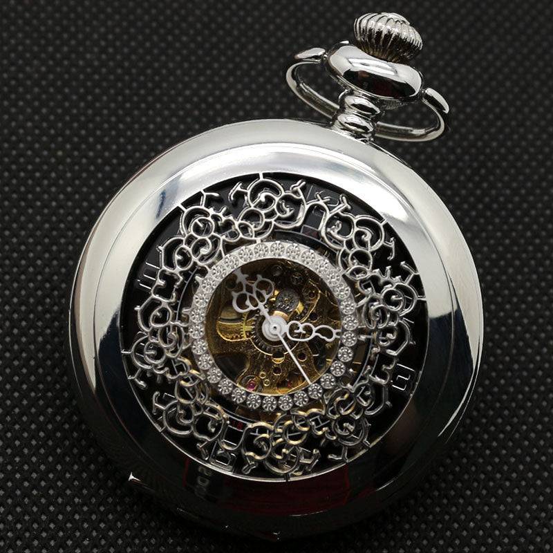 Round Flip Pocket Watch - Classic Elegant Modern Functional Sleek Sophisticated Timeless Portable Precision