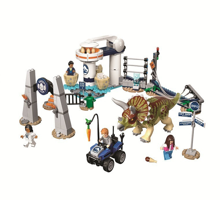 Byggklossar av jurassic-dinosaurier