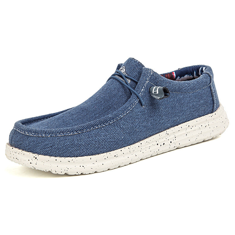 Män Loafers Mode Canvas Skor