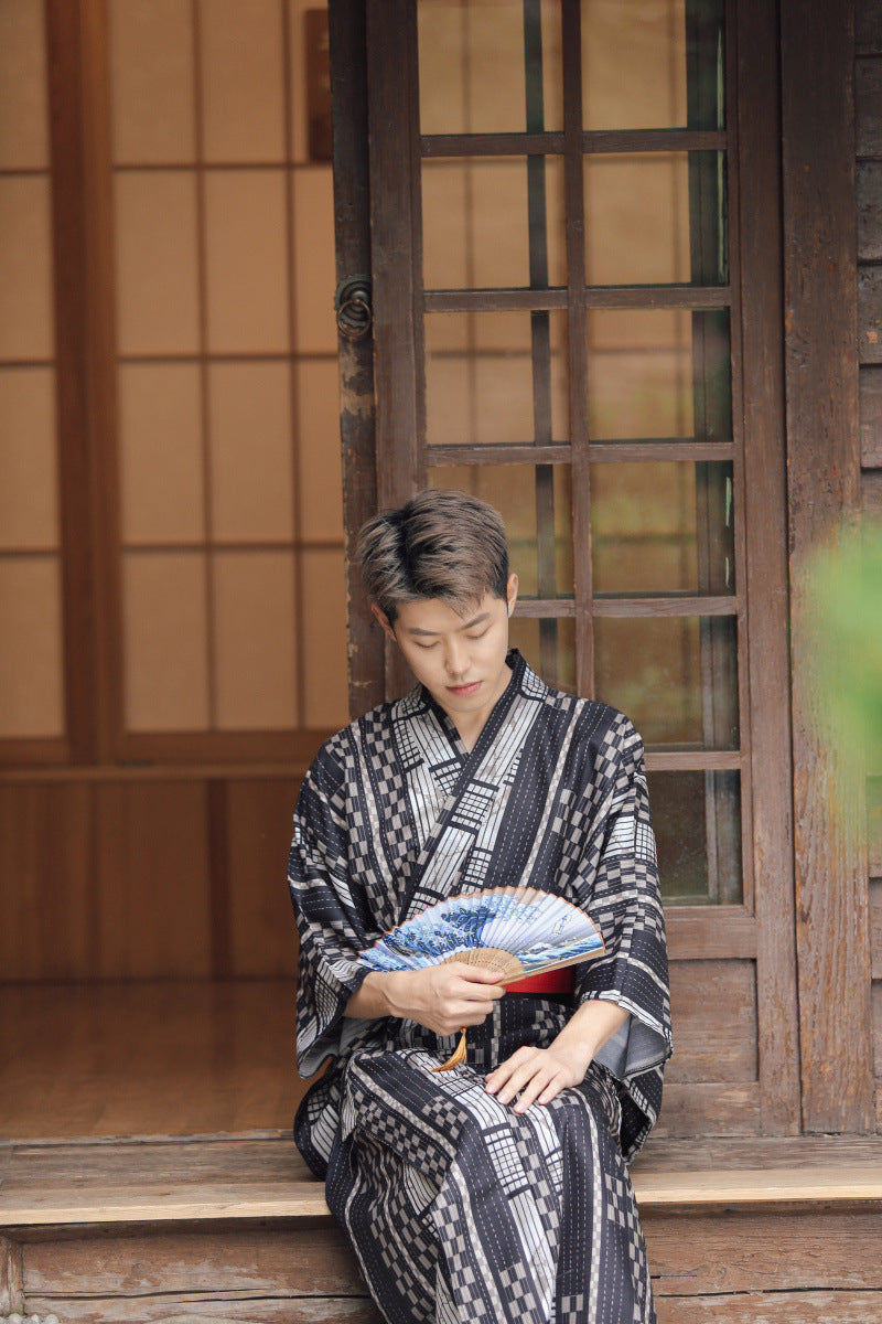 Japanese Kimono Male Traditional Samurai Gentleman