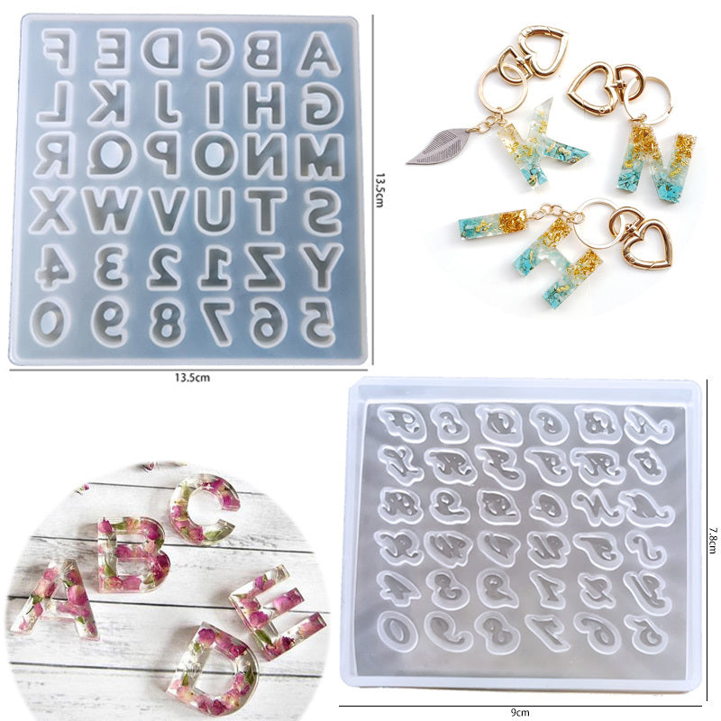 DIY Small Alphabet Mould Set for Epoxy Crafts